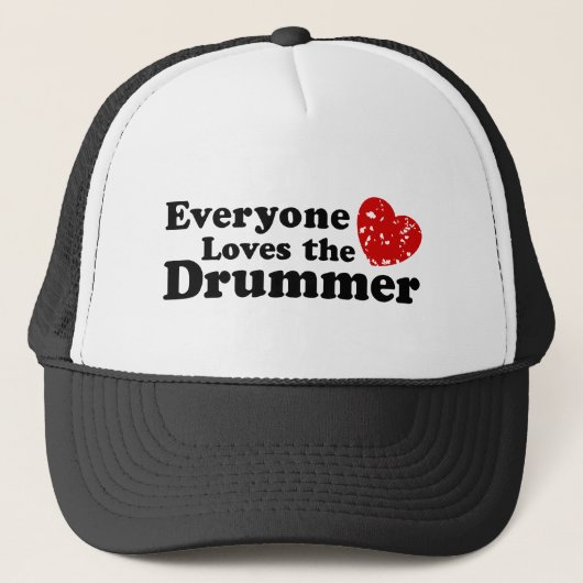 Liebe des Drummers Truckerkappe (Vorderseite)