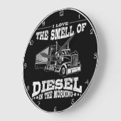 Liebe des Duftes von Diesel" LKW Große Wanduhr (Winkel)