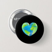 Liebe des Earth Day Button (Vorne & Hinten)