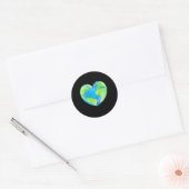 Liebe des Earth Day Runder Aufkleber (Umschlag)
