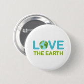 Liebe des Earth Earth Day Button (Vorne & Hinten)
