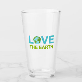 Liebe des Earth Earth Day Glas