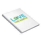 Liebe des Earth Earth Day-Notebooks Notizblock (Rechte Seite)