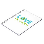 Liebe des Earth Earth Day-Notebooks Notizblock (Linke Seite)
