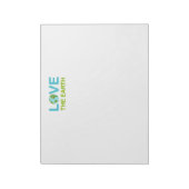 Liebe des Earth Earth Day Notepad Notizblock (Rotiert)