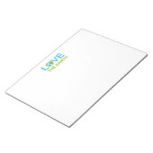 Liebe des Earth Earth Day Notepad Notizblock (angewinkelt)