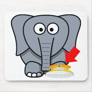 Liebe des Elefant-Schuh-I Sie Mousepad