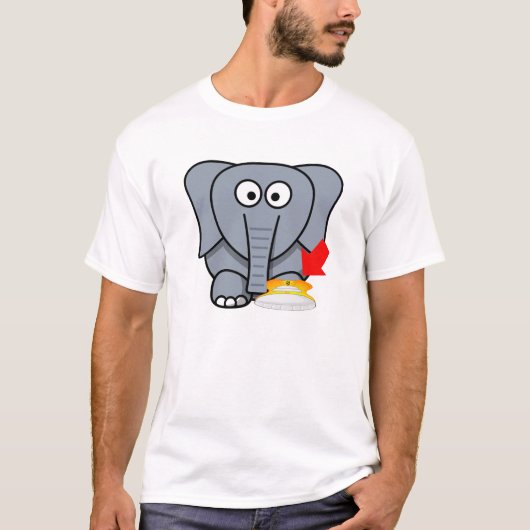 Liebe des Elefant-Schuh-I Sie T-Shirt (Vorderseite)