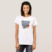 Liebe des Elefant-Schuh-I Sie T-Shirt (Vorne ganz)