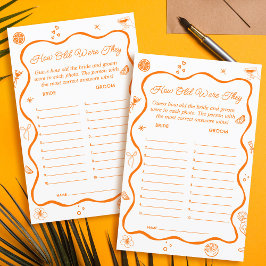 Liebe des ersten Spritz Brautparty Guess Age Game