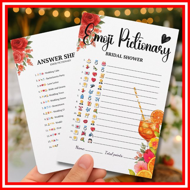 Liebe des ersten Spritz Citrus Emoji Pictionary Ga (Von Creator hochgeladen)