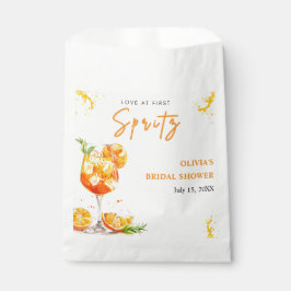 Liebe des ersten Spritz Cocktail Orange Brautparty Geschenktütchen