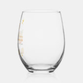 Liebe des ersten Spritz Cocktail Orange Brautparty Weinglas Ohne Stiel (Links)