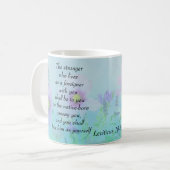 Liebe des Fremden als dich selbst, Leviticus19 Kaffeetasse (Vorderseite Links)