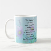 Liebe des Fremden als dich selbst, Leviticus19 Kaffeetasse (Links)