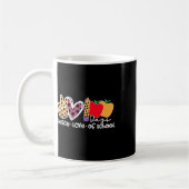 Liebe des Friedens 100 Schultage Kaffeetasse (Links)