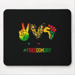 Liebe des Friedens 18. Juni 1865 Freiheitstag Afri Mousepad