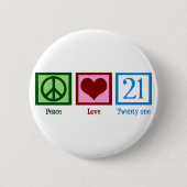 Liebe des Friedens 21 Button (Vorderseite)