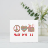 Liebe des Friedens 55 Postkarte (Stehend Vorderseite)