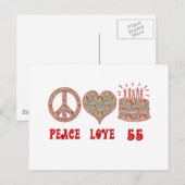 Liebe des Friedens 55 Postkarte (Vorne/Hinten)