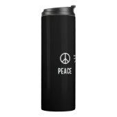 Liebe des Friedens Adoptiert Thermosbecher (Nach links gedreht)