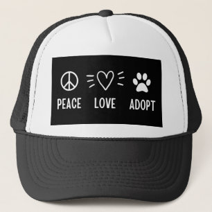 Liebe des Friedens Adoptiert Truckerkappe