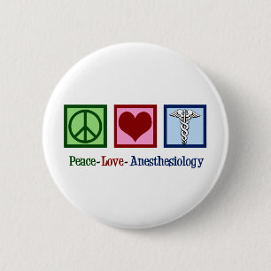 Liebe des Friedens Anästhesiologie Button