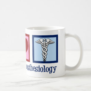 Liebe des Friedens Anästhesiologie Kaffeetasse