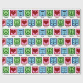 Liebe des Friedens Anwalt Weihnachten Geschenkpapier (Flach)