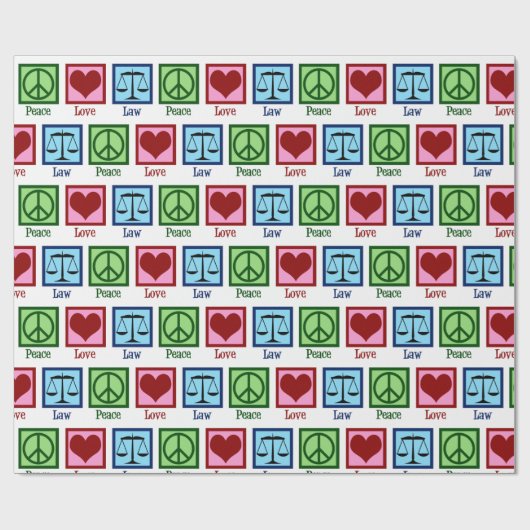 Liebe des Friedens Anwalt Weihnachten Geschenkpapier (Flach)