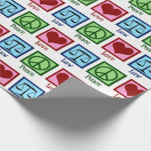 Liebe des Friedens Anwalt Weihnachten Geschenkpapier (Ecke)