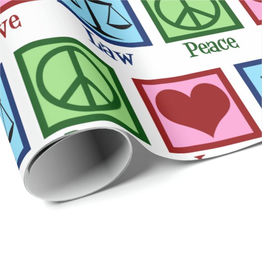 Liebe des Friedens Anwalt Weihnachten Geschenkpapier (Rolleneckpunkt)