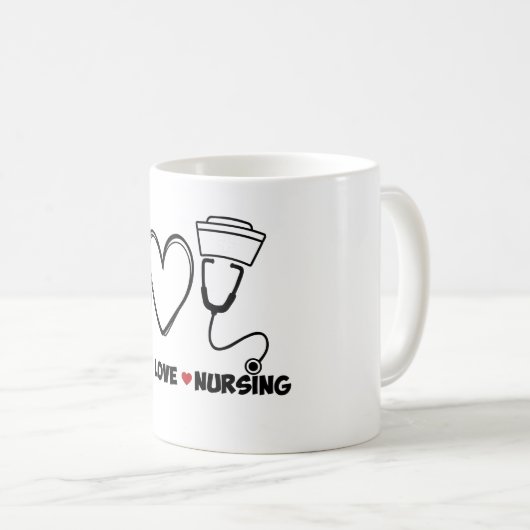Liebe des Friedens Aufwertung Kaffeetasse (VorderseiteRechts)