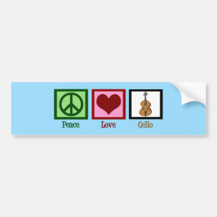 Liebe des Friedens Autoaufkleber