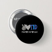 Liebe des Friedens Behandlung Typ 1 Diabetes Button (Vorne & Hinten)