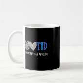 Liebe des Friedens Behandlung Typ 1 Diabetes Kaffeetasse (Links)
