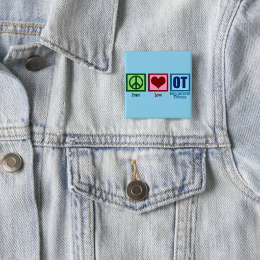 Liebe des Friedens bei der Arbeitstherapie Button (Beispiel)