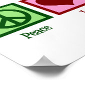 Liebe des Friedens bei der Arbeitstherapie Poster (Ecke)