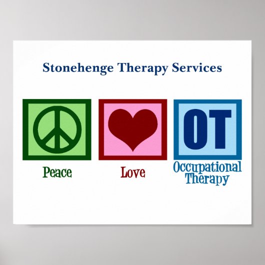 Liebe des Friedens bei der Arbeitstherapie Poster (Vorne)