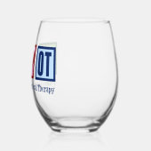 Liebe des Friedens bei der Arbeitstherapie Weinglas Ohne Stiel (Links)