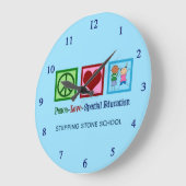 Liebe des Friedens - besondere Bildung Große Wanduhr (Winkel)