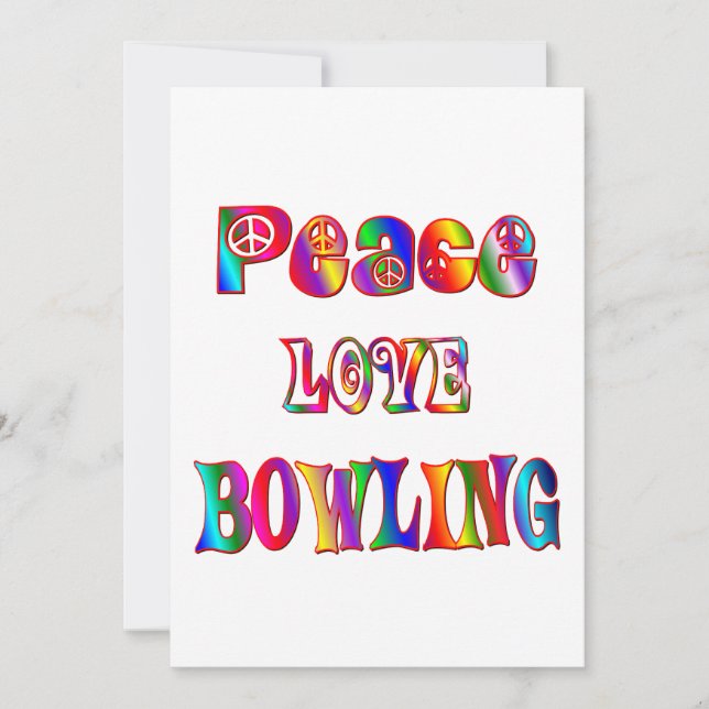 Liebe des Friedens Bowling (Vorderseite)