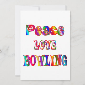 Liebe des Friedens Bowling