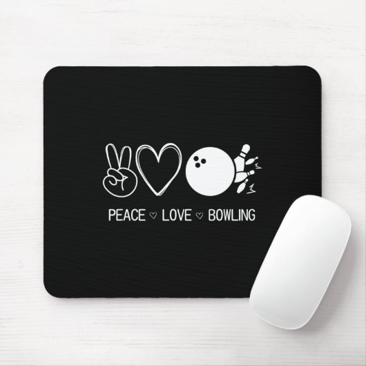 Liebe des Friedens Bowling Mousepad (Mit Mouse)