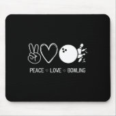 Liebe des Friedens Bowling Mousepad (Vorne)