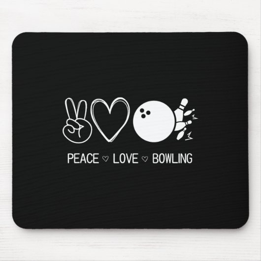Liebe des Friedens Bowling Mousepad (Vorne)