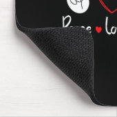 Liebe des Friedens Bowling Niedlich Bowling Lover Mousepad (Ecke)