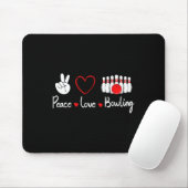 Liebe des Friedens Bowling Niedlich Bowling Lover Mousepad (Mit Mouse)