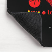 Liebe des Friedens Bowling Shirt Niedlich Bowling Mousepad (Ecke)