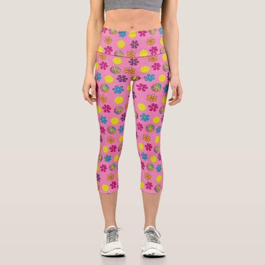 Liebe des Friedens Capri Leggings (Vorderseite)